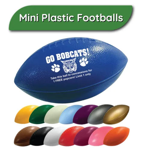 Custom 6 Inch Plastic Footballs